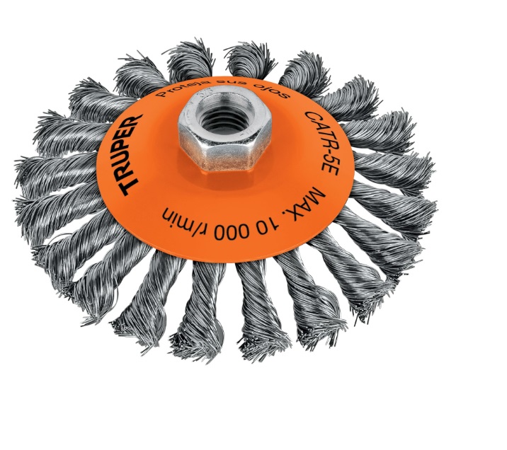 CEPILLO ALAMBRE CIRCULAR AC T/P 5" X 5/8 M MOD. CATR-5E REF. 14191 MARCA TRUPER