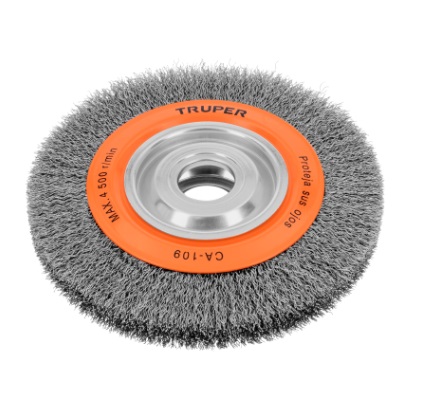 CEPILLO ALAMBRE CIRCULAR AC 1 X 8" PARA ESMERIL MOD. CA-109 REF. 17526 MARCA TRUPER