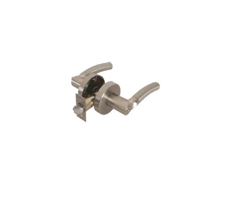 CERRADURA DE MANILLA REDONDA CON ROSETA PARA DORMITORIO CROMADO REF. CER.03.05 MARCA BARI