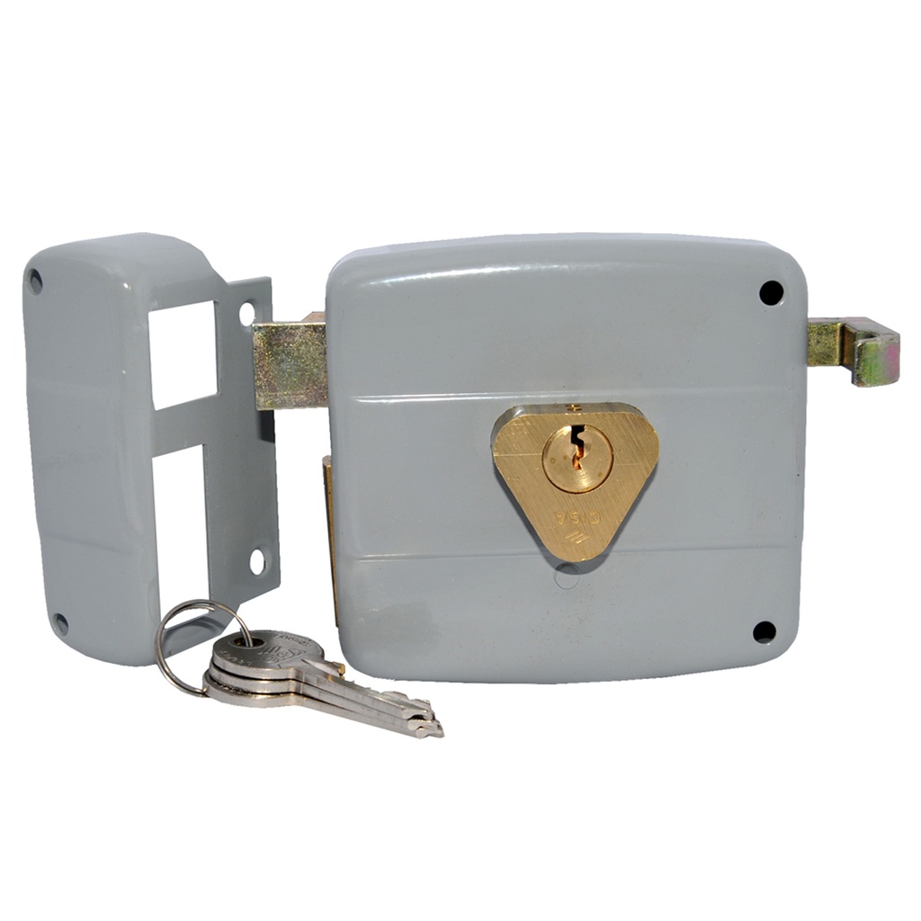 CERRADURA FIJA DE SOBREPONER 5000 DERECHA CILINDRO FIJO COD. 12640006 RER. 000811 MARCA CISA