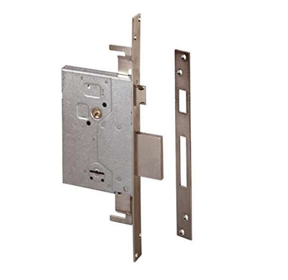 CERRADURA PARA EMBUTIR COMBINADA DE 60MM 4 PASES DM CON BARRAS MOD. 57255 CAJA MARCA CISA