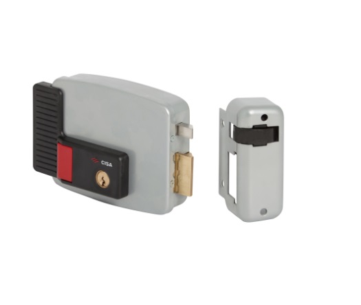 CERRADURA FIJA DE SOBREPONER ELECTRICA 11631 IZQUIERDO 50 MM CILINDRO FIJO RER. 91001748 MARCA CISA