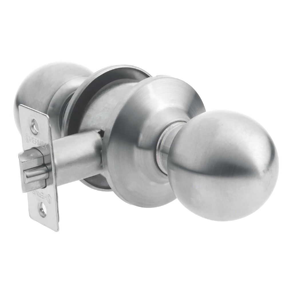 CERRADURA DE POMO TIPO BOLA SATINADA MOD. CEPO-31E REF. 43463 / 18976 MARCA HERMEX