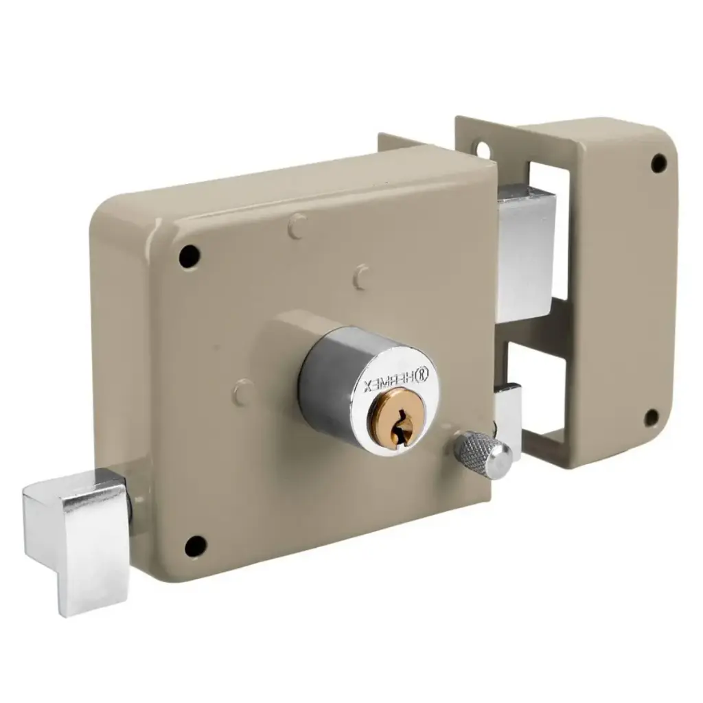 CERRADURA FIJA DE SOBREPONER IZQUIERDA CILINDRO SUELTO MOD. CS-70I REF. 43573 MARCA HERMEX