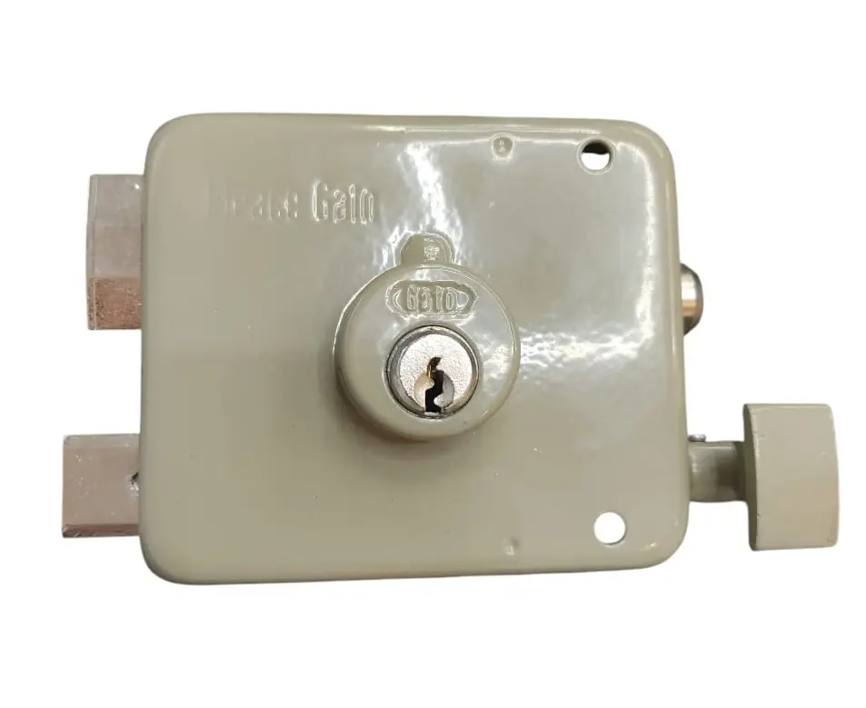CERRADURA FIJA DE SOBREPONER IZQUIERDA CILINDRO CORTO C/ LLAVE Y SEG. NOCTURNO MOD. G715SI REF. IDE-2G71502 / 837270 IDEACE