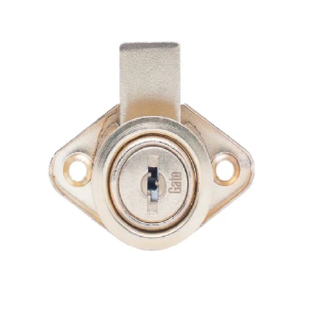 CERRADURA PARA GAVINETE / GAVETA / CLOSET - OVALADA NIQUEL MOD.1560 REF. IDE-3156002 / 156043 IDEACE