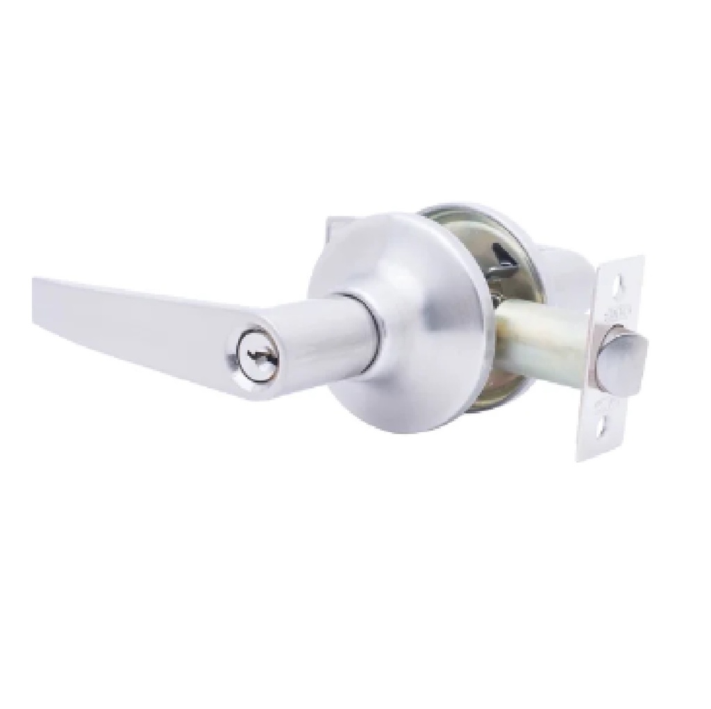 CERRADURA DE MANILLA TUBULAR PARA BAÑO C/ SEG. GIRATORIO CROMADA MOD. 216 REF. IDE-721603 / 721616 MARCA IDEACE
