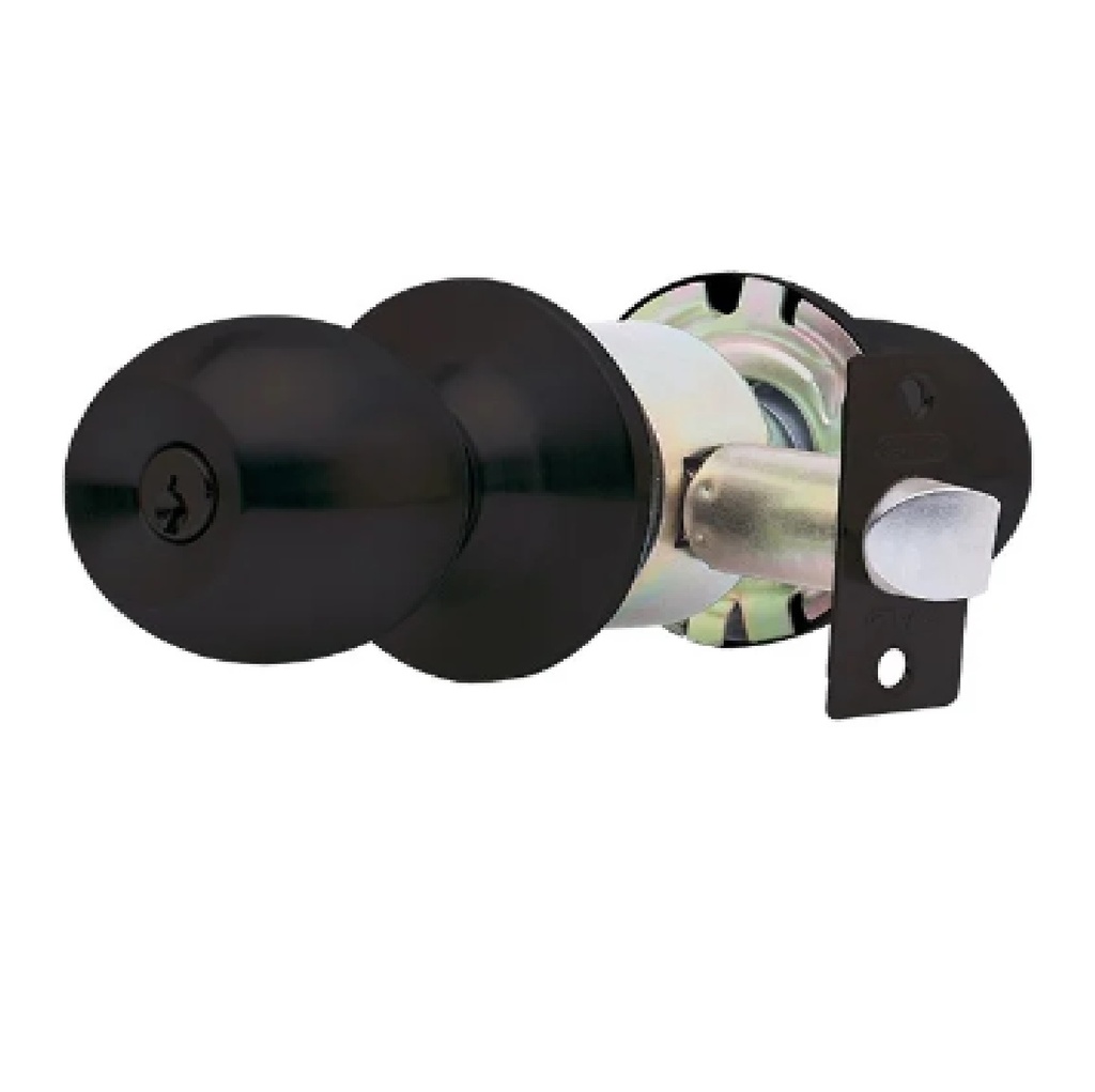 CERRADURA DE POMO / BOLA PARA BAÑO COLOR NEGRO MOD. 276 REF. IDE-727612 / 312807 MARCA IDEACE
