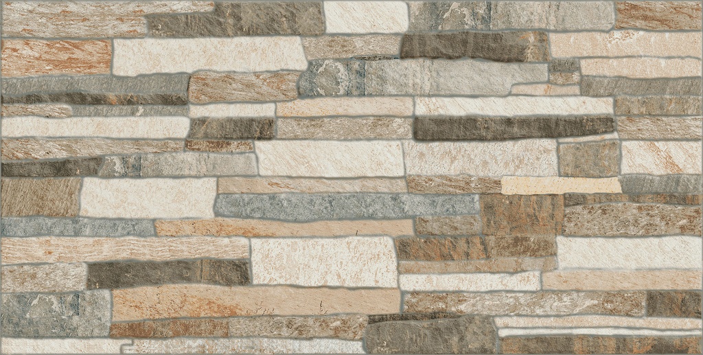 CERAMICA RECTIFICADA DE 1ERA TEXT. 30 CM X 60 CM ( 1.44 MTS2 ) SPACATTO GRIGIO PEI 3 MARCA OVERLAND