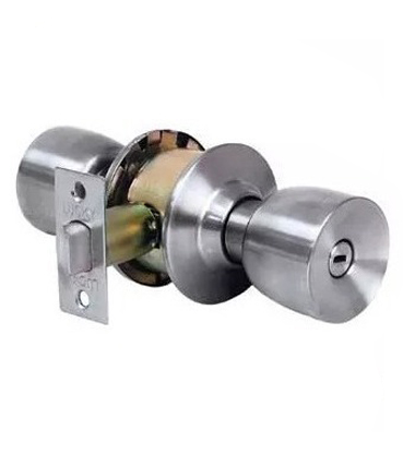 CERRADURA DE POMO / COPA CON ROSETA SATINADA PARA BAÑO REF. 36-12-255 MARCA TEZZA