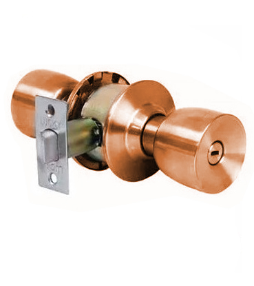 CERRADURA DE POMO / COPA CON ROSETA COBRE PARA BAÑO REF. 36-12-282 MARCA TEZZA