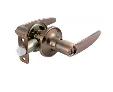 CERRADURA DE MANIJA OXFORD BAÑO COLOR BRONCE REF.TC2191 MARCA TOOLCRAFT