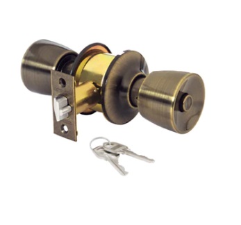 CERRADURA DE POMO / COPA TULI CON LLAVE COBRE PARA ENTRADA MOD. TUL-LA-E REF. 18983 MARCA TRUPER