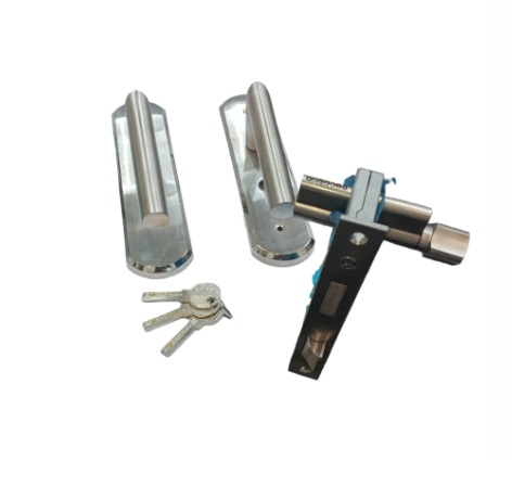 MANILLA P/PUERTA PRINCIPAL ACERO INOX C/CERRADURA 35 MM CILINDRO LLAVE ASTRAL MOD.001 MARCA GENERICO