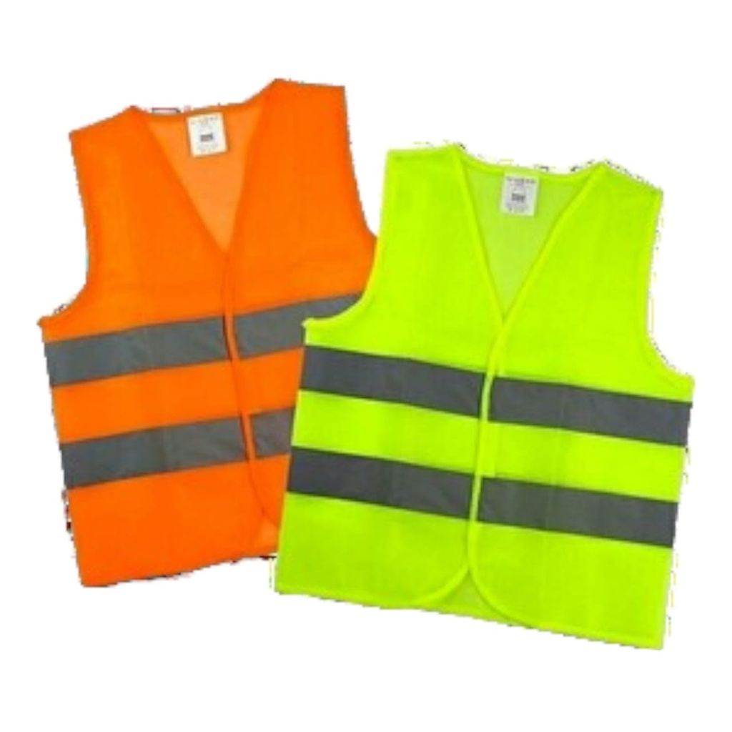 CHALECO VIAL CON CINTA REFLECTIVA AMARILLO LIMON TALLA UNICA MARCA GUANTCA