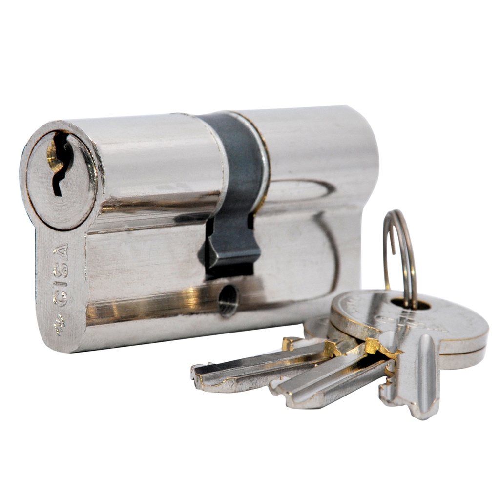 CILINDRO UNIVERSAL TIPO PERA 60MM + 2 LLAVES MOD. 83/7 NK REF. 12640100 MARCA CISA