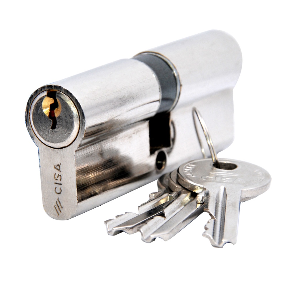 CILINDRO UNIVERSAL TIPO PERA 80MM + 2 LLAVES MOD. 83/7 NK REF. 12640677 MARCA CISA