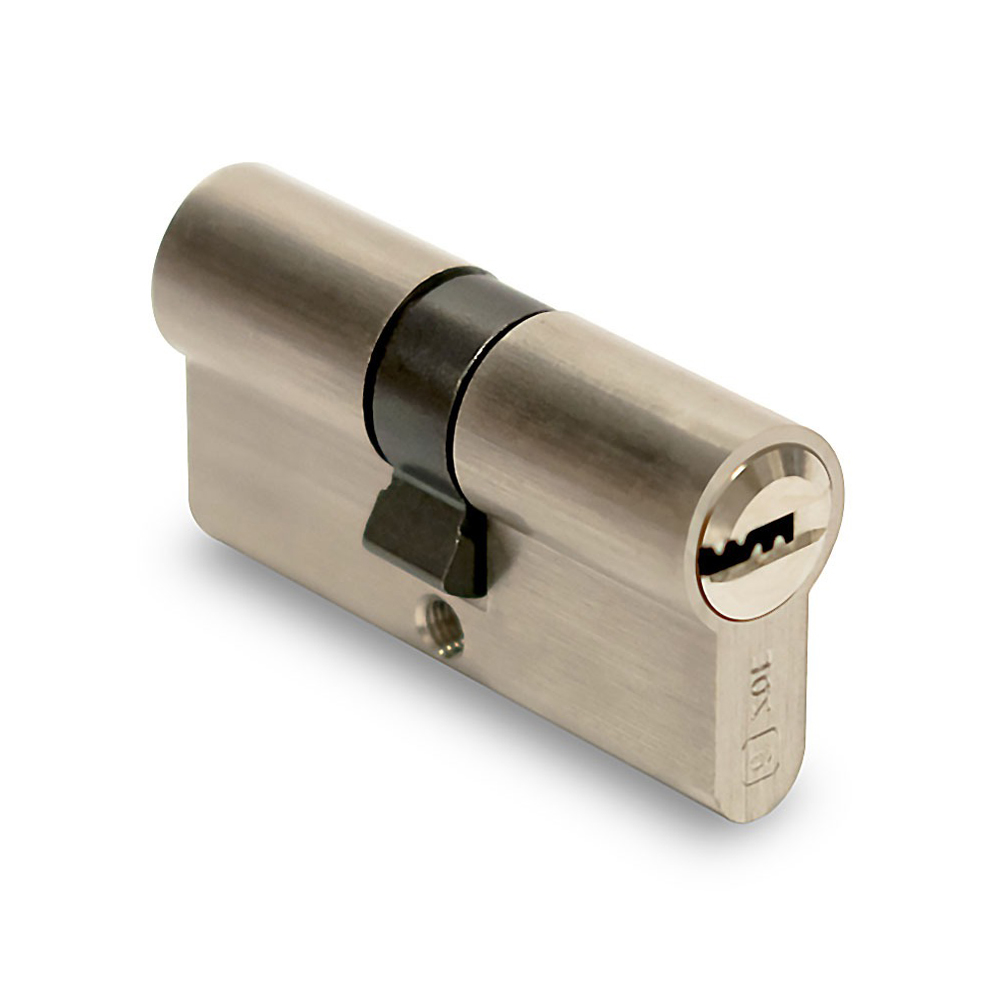 CILINDRO DE BRONCE 60MM 3 UND AMAESTRADO 6 PINES / 5 LLAVES STD MOD. 3326BP REF. CE0078 MARCA ZOE