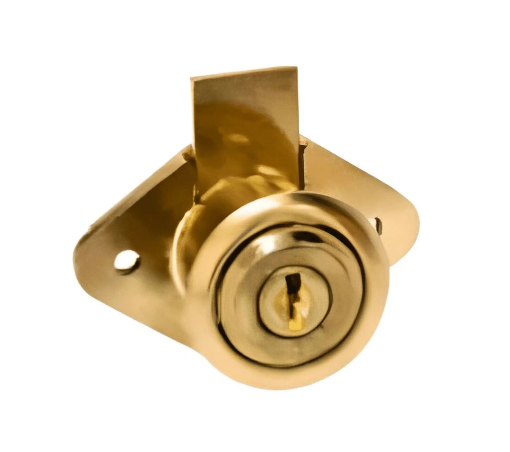 CILINDRO PARA GAVETA 22 MM DORADO BRILLANTE MOD.ZCE-9536CL REF. CE0099 MARCA ZOE