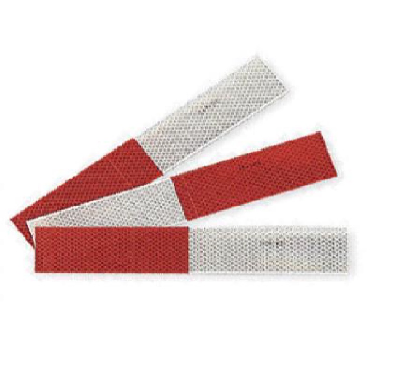 CINTA REFLECTIVA ROJA-BLANCA 2" X 23" (5 CM X 60 CM) REF. CIN-705 / 3M983 MARCA 3M