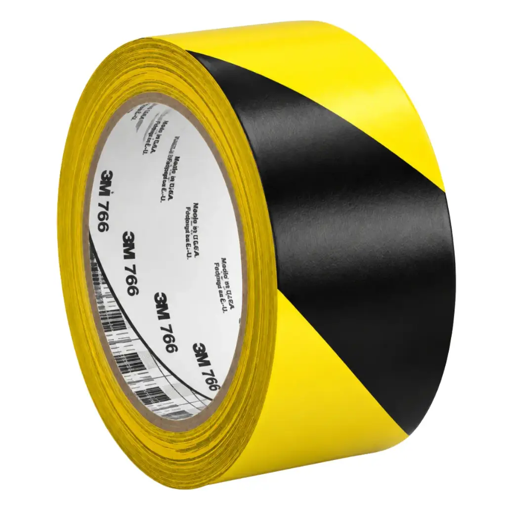 CINTA DEMARCACION AMARILLA / NEGRO 2" X 33 MTS REF. 766-2IN MARCA 3M