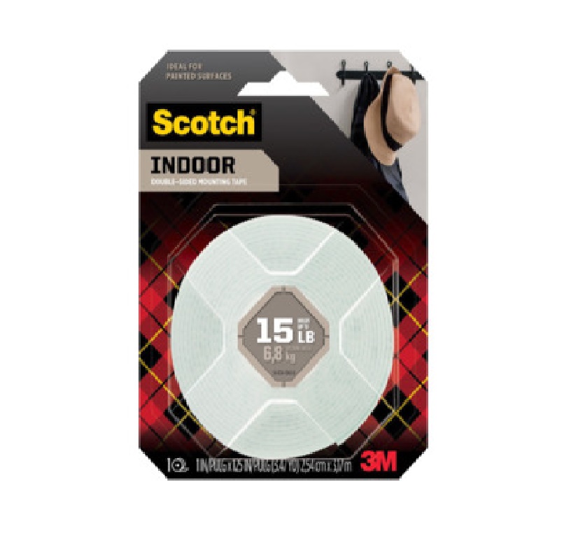 CINTA DOBLE FAZ ( 1" X 125" ) 25.4 MM X 3.17 MTS MOD.314S-MED REF. CIN-712 / 253817 MARCA 3M