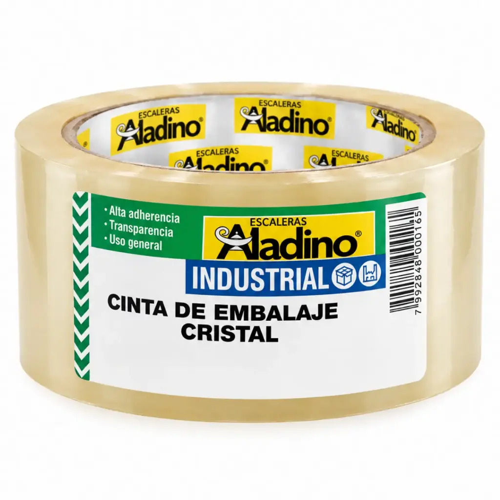 CINTA DE EMBALAR CRISTAL PRO 48MM X 120MTS TRANSPARENTE REF. CE12 /701203 MARCA ALADINO