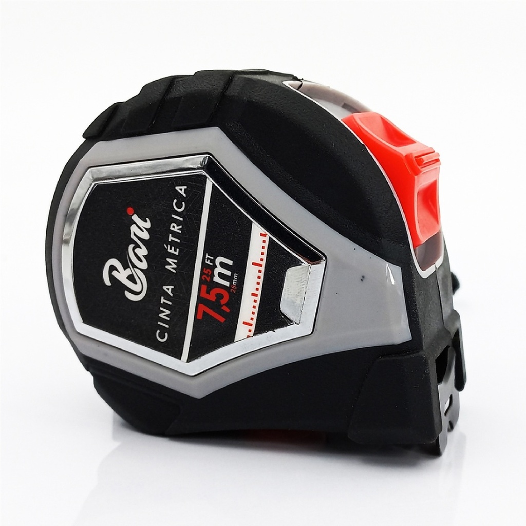 CINTA METRICA 25 MM X 7.5 MTS ANTIBLOQUEO REF. HER.02.07 MARCA BARI