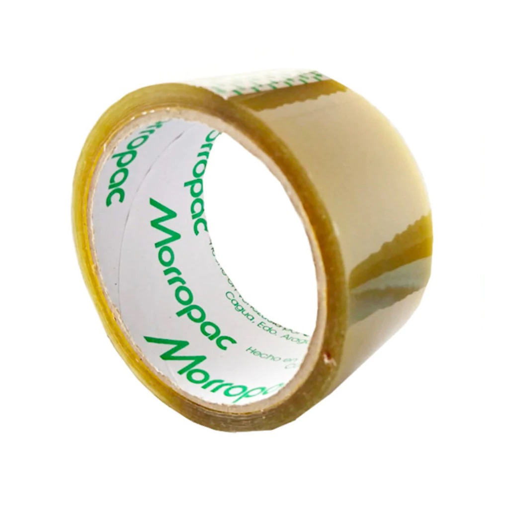 CINTA DE EMBALAR MORROPAC ACRILICO 48MM X 90MTS TRAN. CORE VERDE REF. 2190PPT / 500149 MARCA CELOVEN