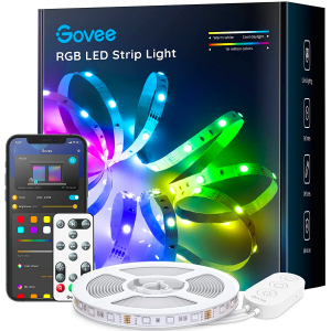 KIT DE CINTA LED RGB LED STRIP LIGHT CON CONTROL MOD- H6138 ( 2 X 5 MTS ) REF. H61381A1 MARCA GOVEE