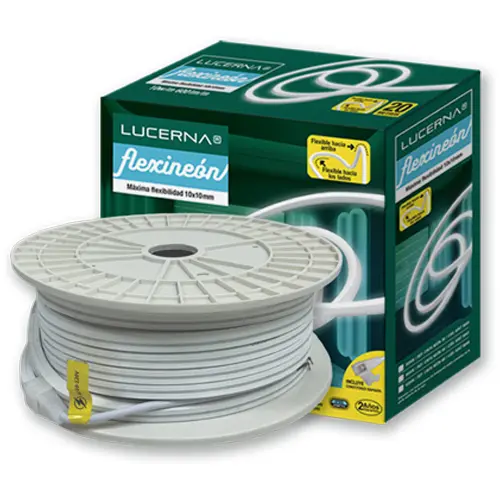 CINTA LED FLEXINEON POR METRO LUZ CALIDA 3000 K IP65 120 V MARCA LUCERNA