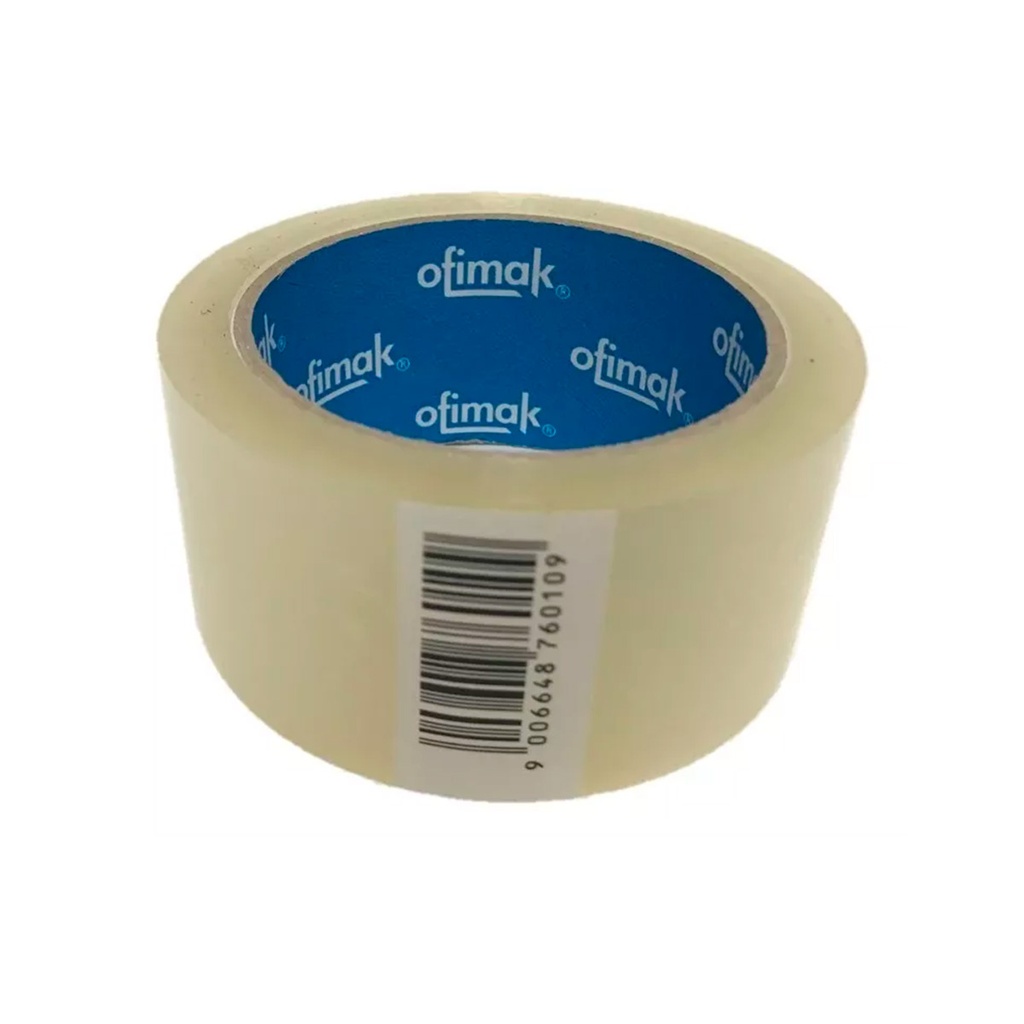 CINTA DE EMBALAR TRANSPARENTE 2" X 50 MTS (BULTO 36 PZAS) REF. OK245 MARCA OFIMAK