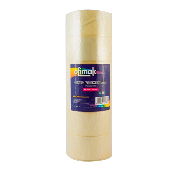 CINTA DE EMBALAR TRANSPARENTE 2" X 35 MTS (BULTO 72 PZAS) REF. 107471 OK30B MARCA OFIMAK
