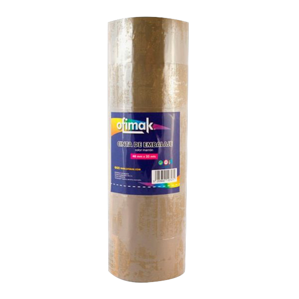 CINTA DE EMBALAR MARRON 48 MM X 35 MTS ( 2" ) (BULTO 72 PZAS) REF. OK30 COD.107471 MARCA OFIMAK