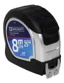 CINTA METRICA / FLEXOMETRO MAGNETICO 1" X 8 MTS REF. TC1419 MARCA TOOLCRAFT