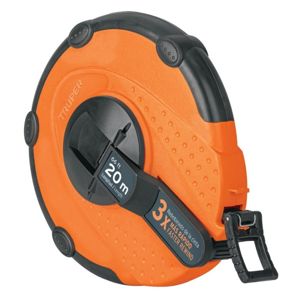 CINTA METRICA CARCASA LARGA METALICA 20 MTS MOD.TP20ME REF.12638 MARCA TRUPER
