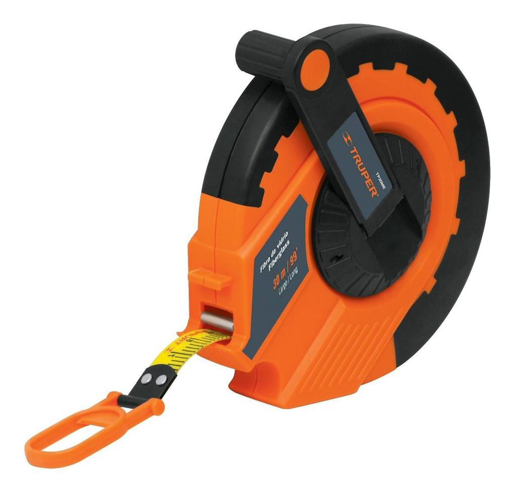 CINTA METRICA CARCASA PLASTICA / FIBRA DE VIDRIO 30 MTS MOD.TP30ME REF.12639 MARCA TRUPER