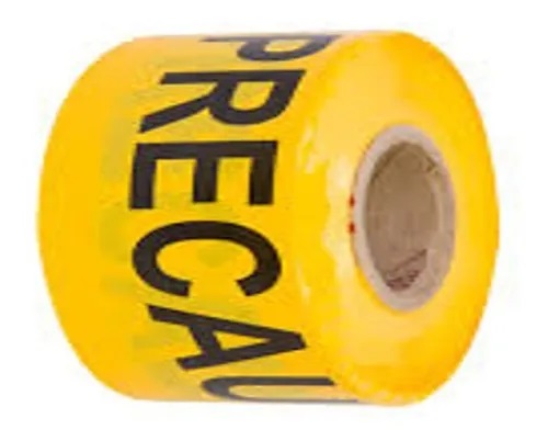 CINTA PREVENTIVA AMARILLA "PELIGRO NO PASE" 7,5 CM X 300 MTS REF. MWT002YPNP MARCA PRODUSCA