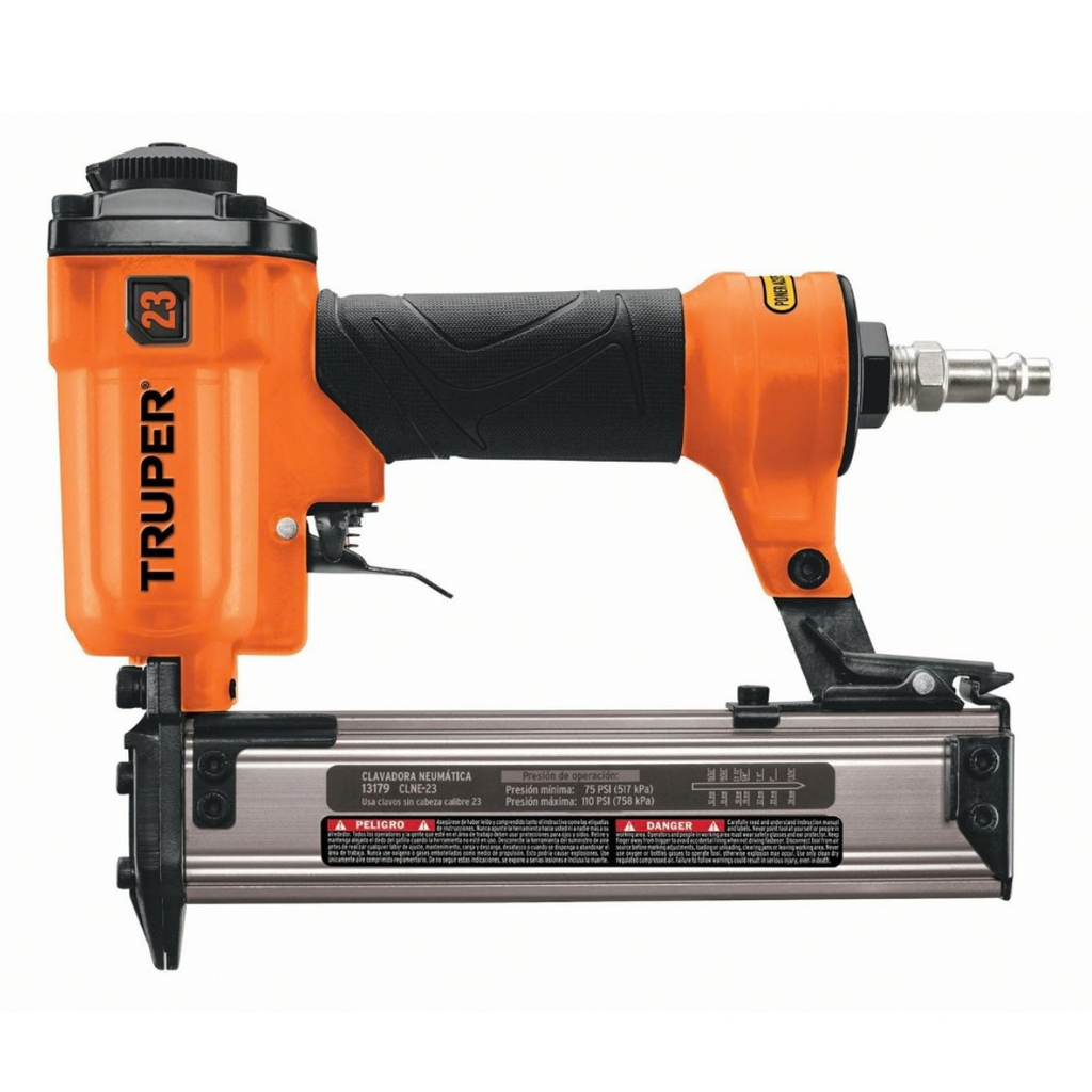 CLAVADORA NEUMATICA CALIBRE 23 PROFESIONAL 75 - 110 PSI MOD. CLNE-23 REF. 13179 MARCA TRUPER