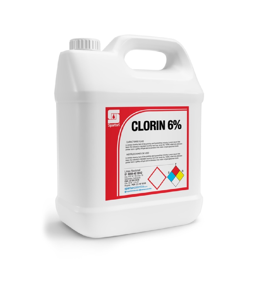 CLORINE DESINFECTANTE CLORINADO POR LITRO CLORO ( 6 - 8 % ) ( 30 / 70 ) REF.100052 MARCA LARKIN