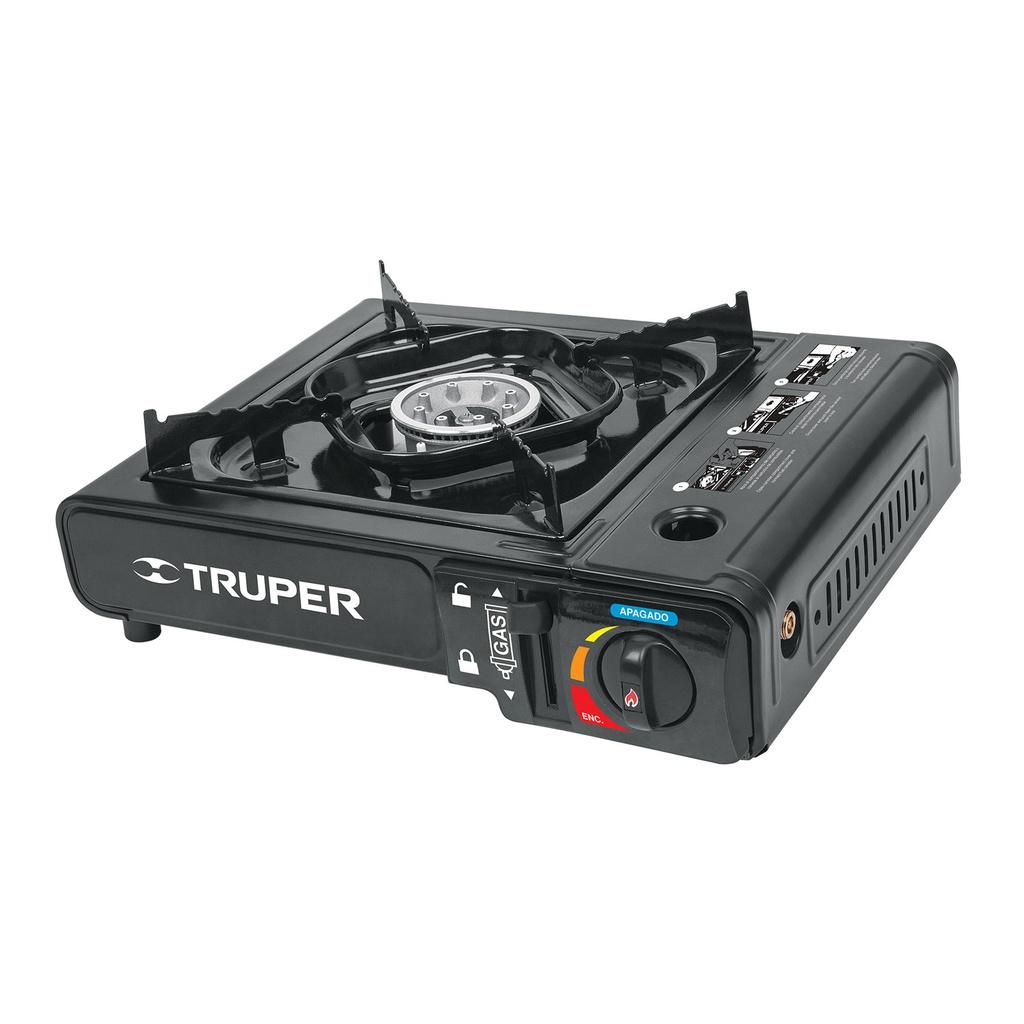 COCINA GAS PORTATIL ENCENDIDO ELECTRONICO MOD.ESPO-1 REF.15005 MARCA TRUPER
