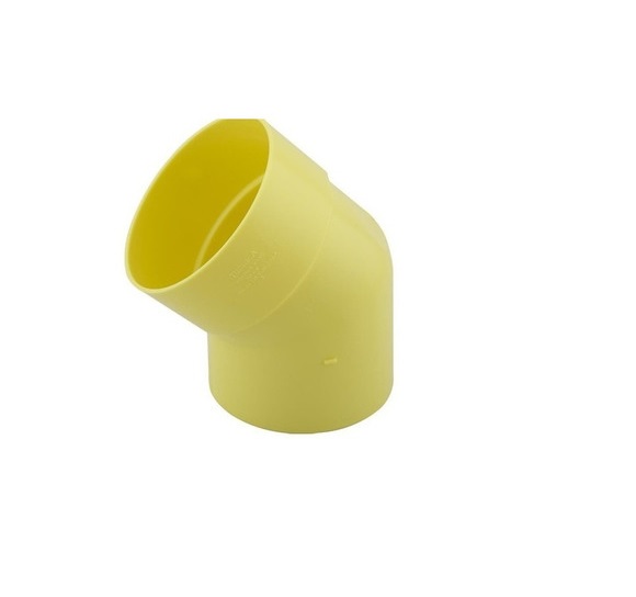 CODO DE PVC PARA AGUA SERVIDA DE 160MM X 45° ( 6" X 45°) MARCA DERIVADOS PLASTICOS