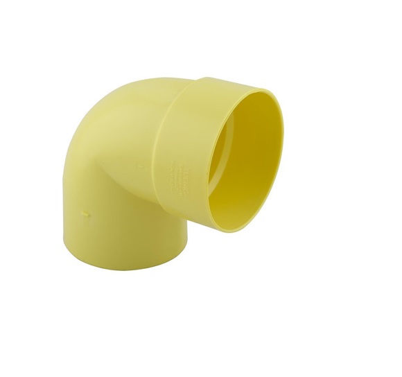 CODO DE PVC PARA AGUA SERVIDA DE 160MM X 90º ( 6" X 90°) MARCA DERIVADOS PLASTICOS