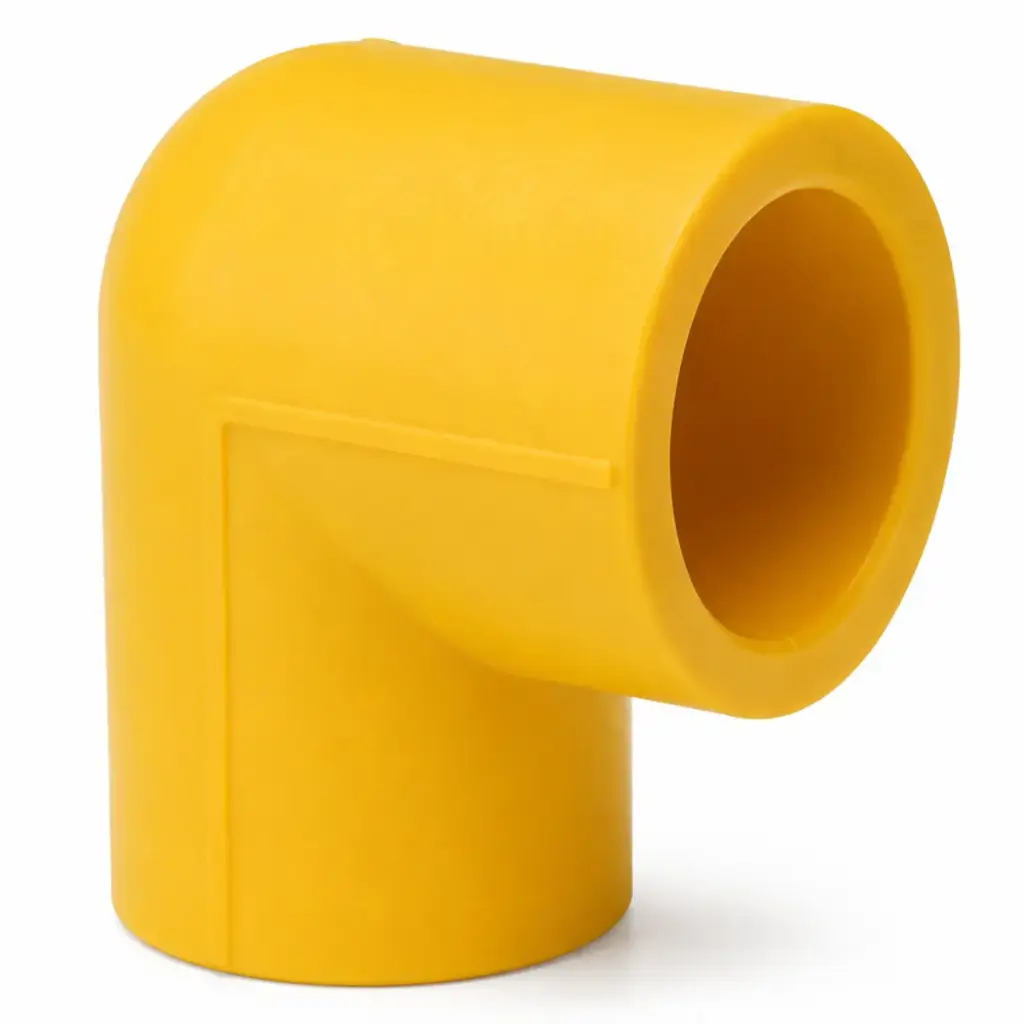 CODO DE 90° LISO DE 25 MM LINEA AMARILLA REF. DSE002A MARCA DONSEN