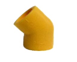 CODO DE 45° LISO DE 20 MM LINEA AMARILLA REF. DSE101A MARCA DONSEN