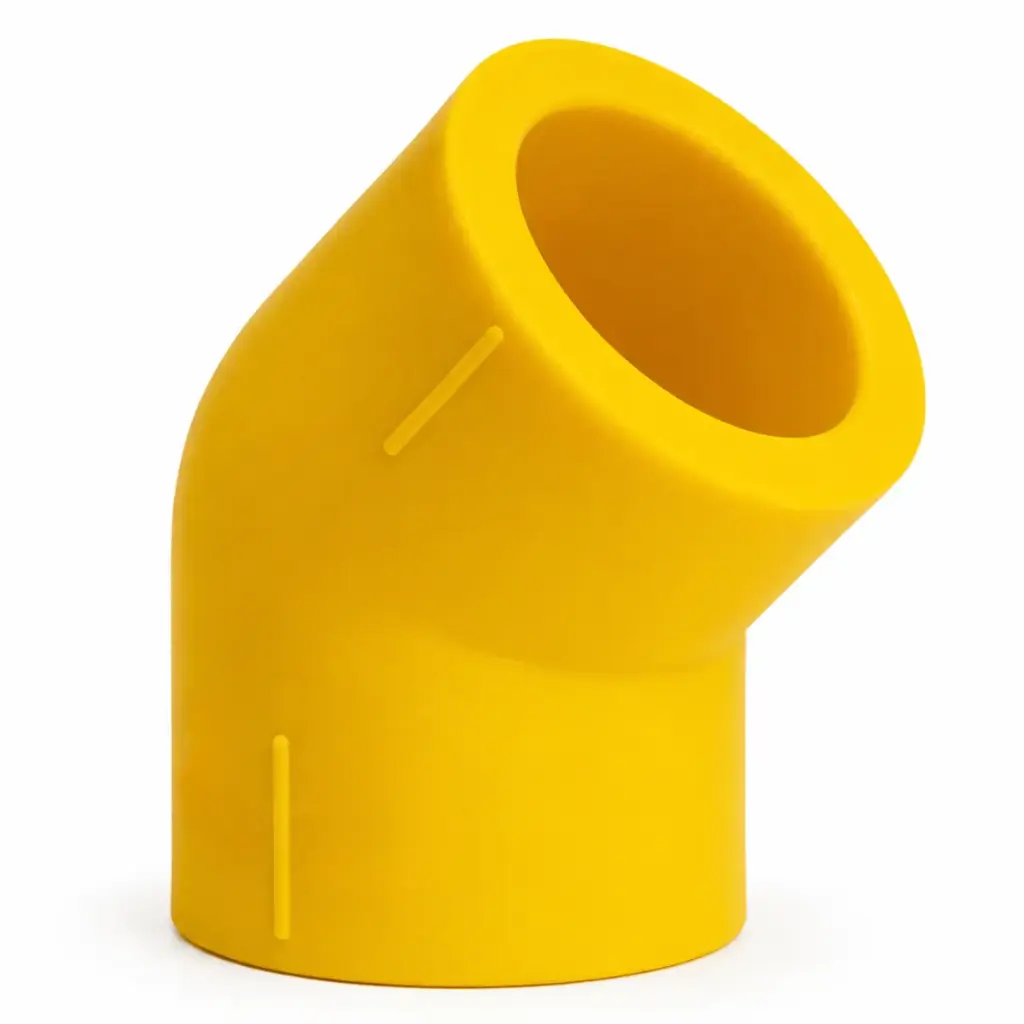 CODO DE 45° LISO DE 20 MM LINEA AMARILLA REF. DSE101A MARCA DONSEN