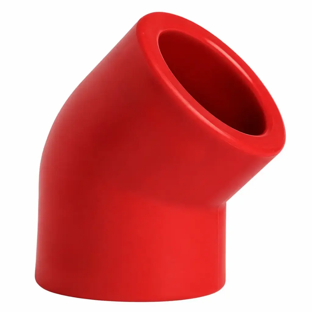 CODO DE 45 GRADOS LISO DE 63 MM FIRETEC LINEA ROJA COD-DSE106F MARCA DONSEN