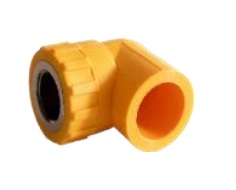 CODO DE 90° CON ROSCA HEMBRA DE 25 MM X 1/2" LINEA AMARILLA REF. DSE202A MARCA DONSEN