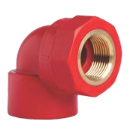 CODO DE 90 GRADOS CON ROSCA HEMBRA DE 25 MM X 3/4" FIRETEC LINEA ROJA COD-DSE203F MARCA DONSEN