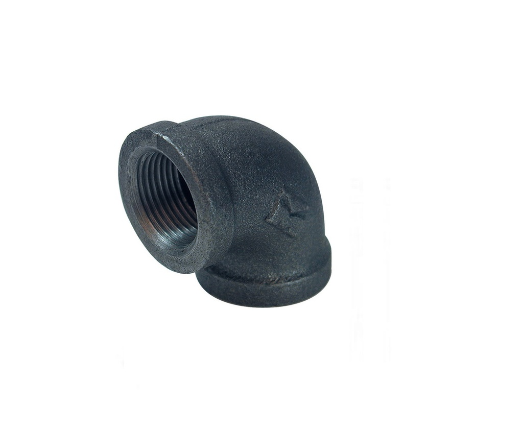 CODO HIERRO NEGRO 2 X 90° SOLDAR ( UNIDAD ) MARCA FERREINOX